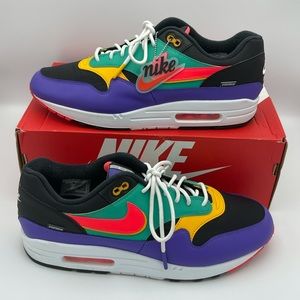 Men's Nike Air Max 1 GS Windbreaker Shoes Sz 11.5